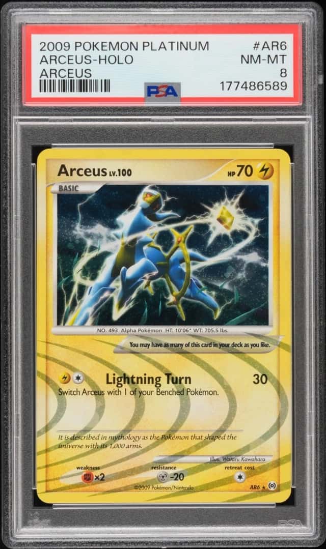 2009 Pokemon Platinum Arceus AR6 Arceus Holo PSA 8