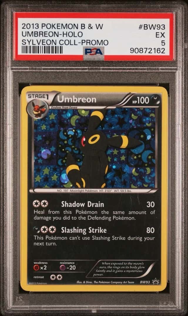 Umbreon BW93 PSA 5 Holo Sylveon Collection Promo Pokemon Card 🔥🔥