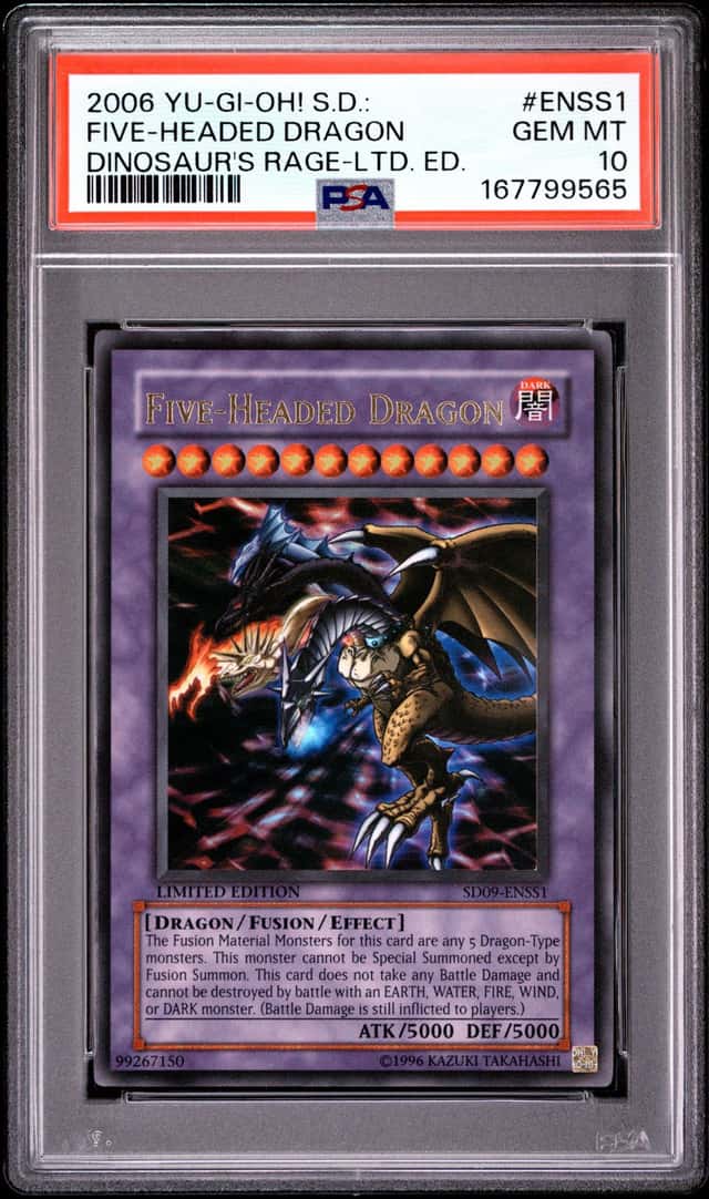 Five-Headed Dragon SD09-ENSS1 Limited Edition Yugioh PSA 10 *565