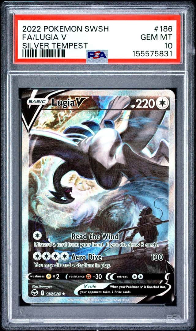 Pokemon Lugia V Silver Tempest Full Alt Art 186/195 PSA 10 Gem Mint