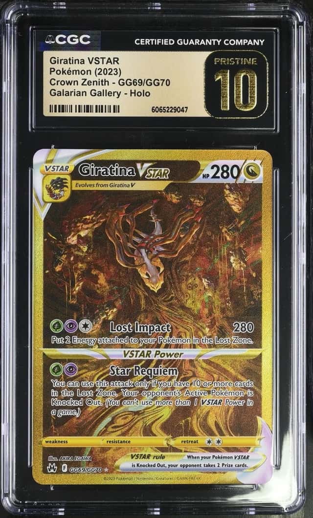 Pokemon Giratina Vstar Crown Zenith GG69/GG70 Galarian Gallery CGC 10 Pristine
