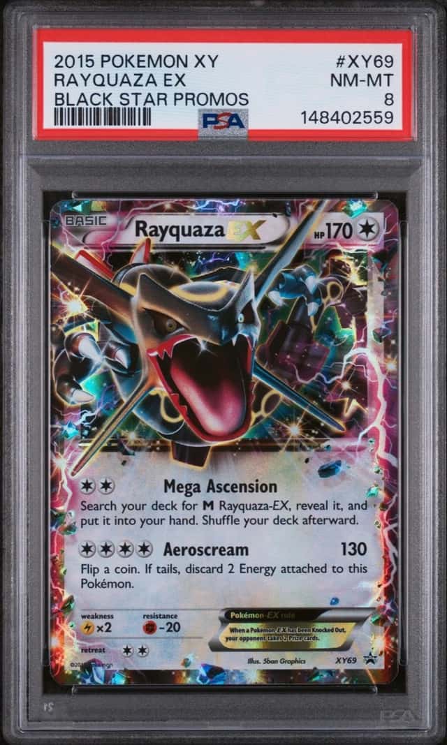Pokemon Rayquaza EX Black Star Promos XY69 PSA 8