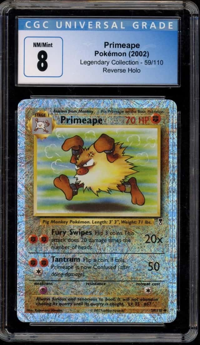 Pokemon Primeape Legendary Coll. 59/110 Reverse Holo CGC 8