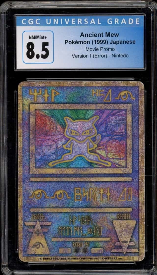 Pokemon Ancient Mew Movie Promo Version I Nintedo Error Japanese CGC 8.5