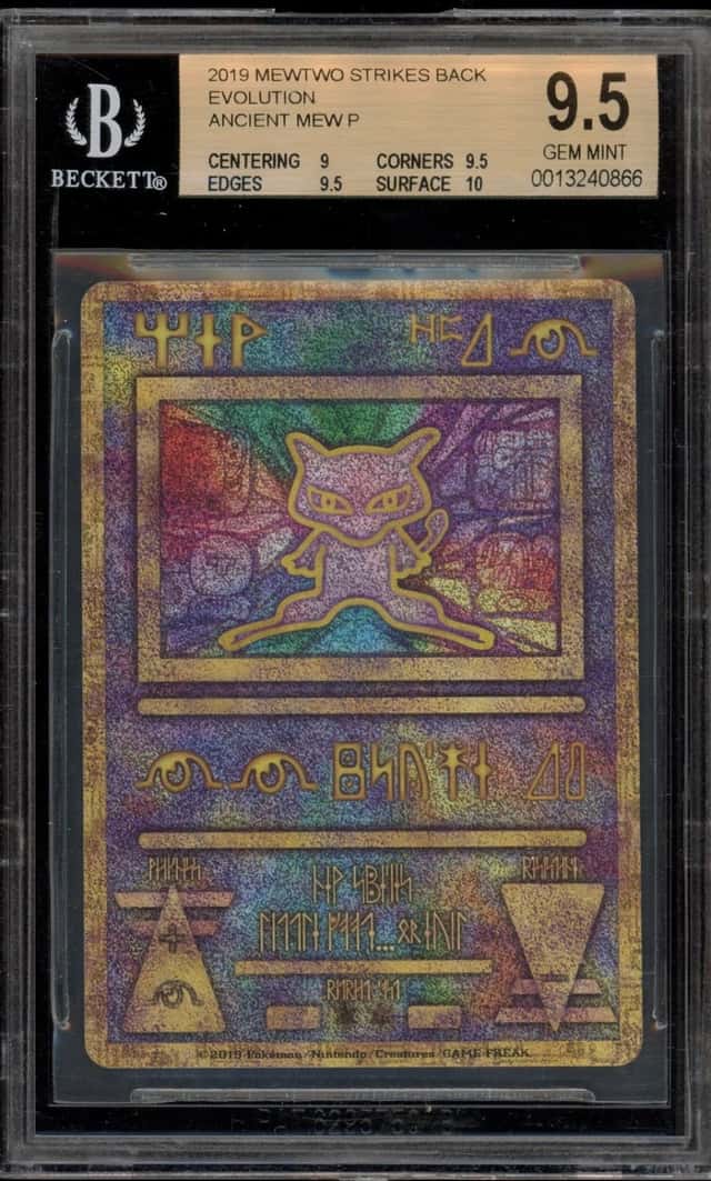 Pokemon Ancient Mew 2019 Mewtwo Strikes Back Evolution Promo BGS 9.5
