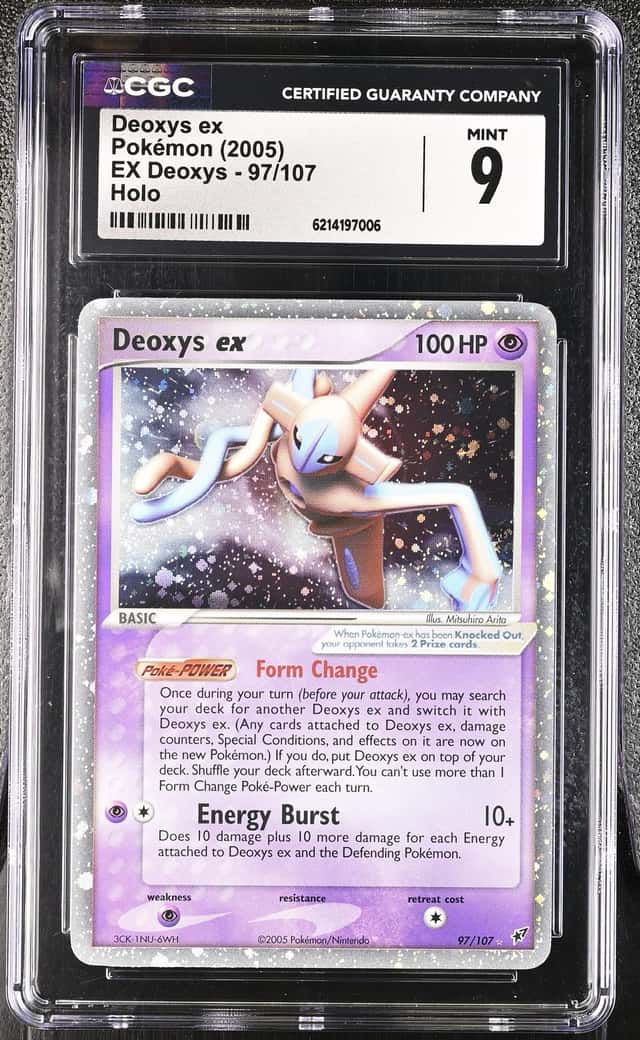 Pokemon Deoxys ex EX Deoxys 97/107 Holo CGC 9 Mint