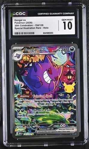 CGC 10  Gengar ex 154/128 SIR Special Illustration Rare Pokemon 30th Celebration