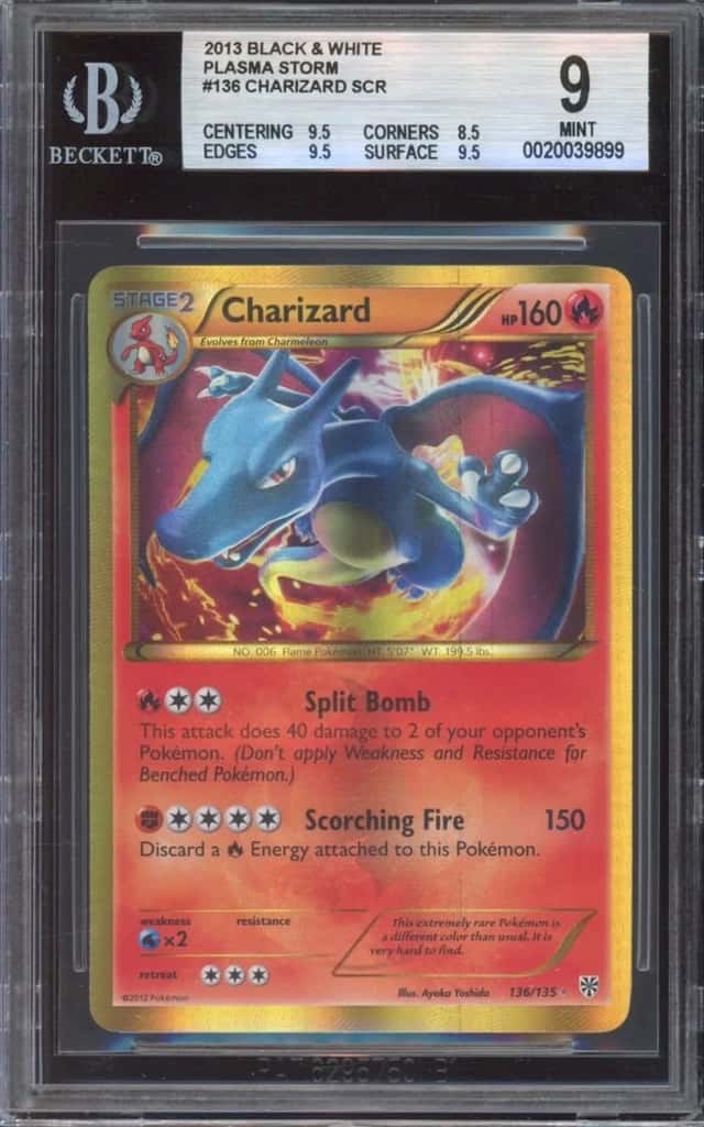 BGS 9 Charizard 136/135 Plasma Storm Secret Rare Shiny English POKEMON