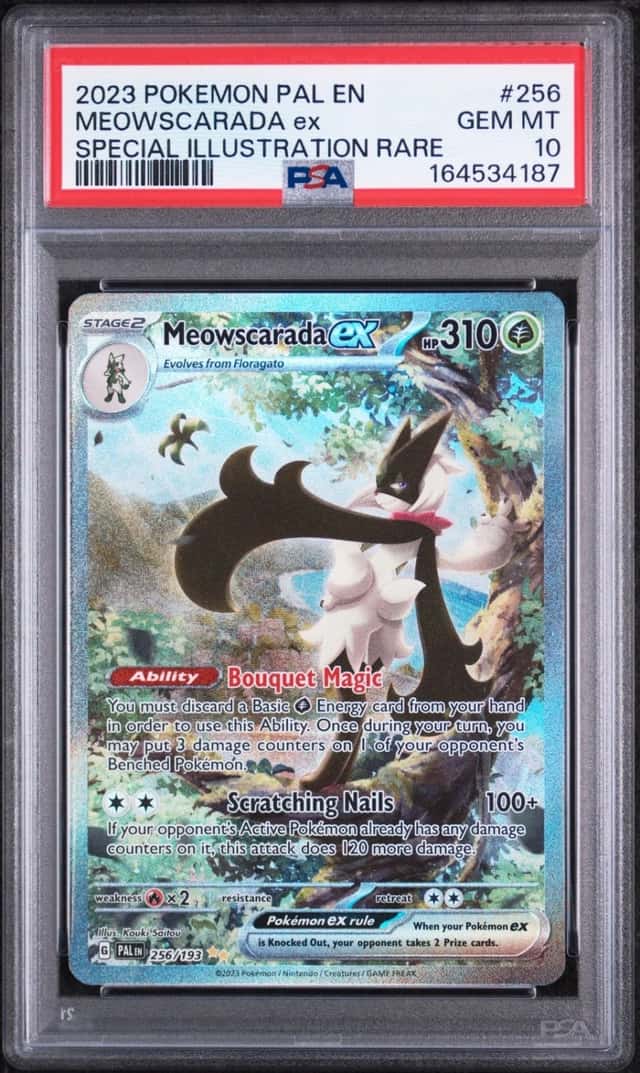 2023 POKEMON PALDEA EVOLVED SPECIAL ILLUSTRATION RARE MEOWSCARADA EX PSA 10