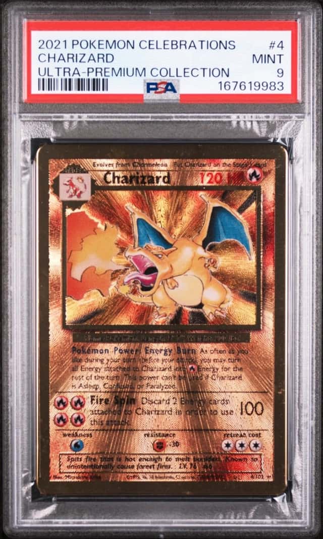 2021 POKEMON CELEBRATIONS ULTRA-PREMIUM COLLECTION #4 CHARIZARD PSA 9