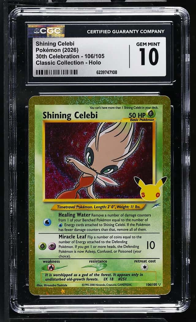 Shining Celebi 106/105 30th Celebration Classic Collection Holo Eng CGC 10 2026