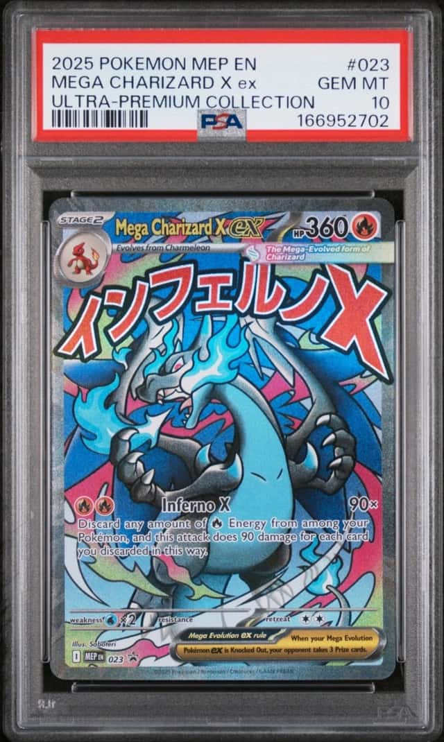 2025 POKEMON MEP EN-ME ULTRA-PREMIUM COLLECTION #023 MEGA CHARIZARD X EX PSA 10