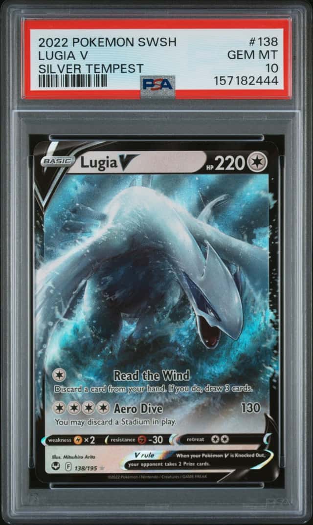 2022 Pokemon Lugia V 138/195 Silver Tempest Gem Mint PSA 10