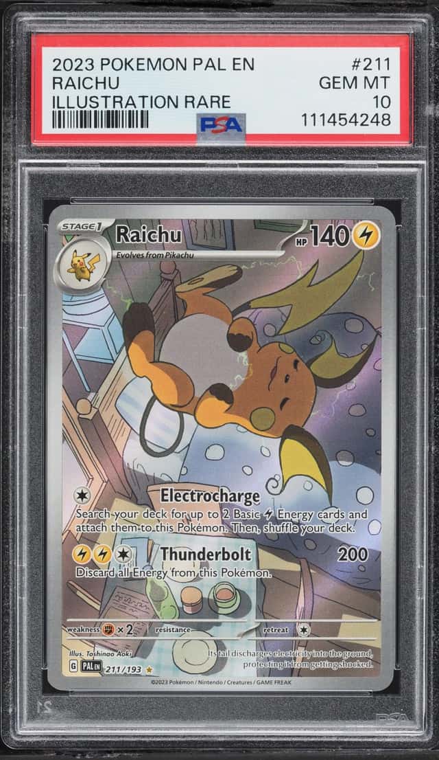 2023 Pokemon Scarlet & Violet Paldea Evolved IR Raichu #211 PSA 10 GEM MINT