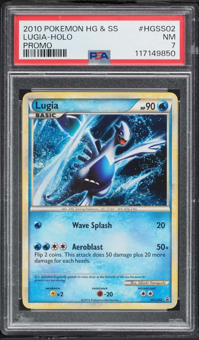 2010 Pokemon HeartGold & SoulSilver Promo Holo Lugia #HGSS02 PSA 7 NRMT