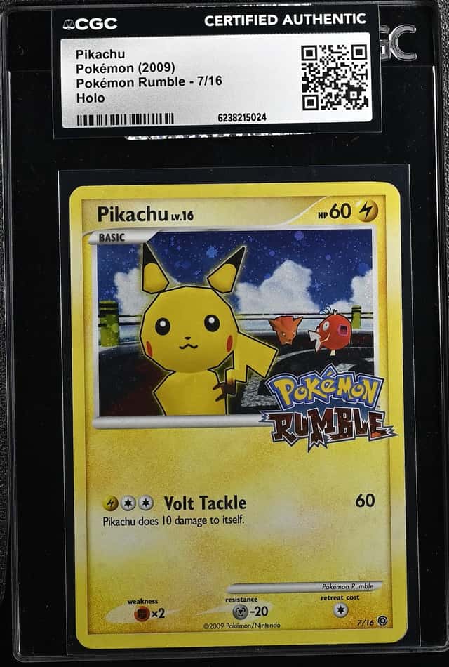 2009 Pokemon Platinum Rumble Holo Pikachu #7 CGC AUTH