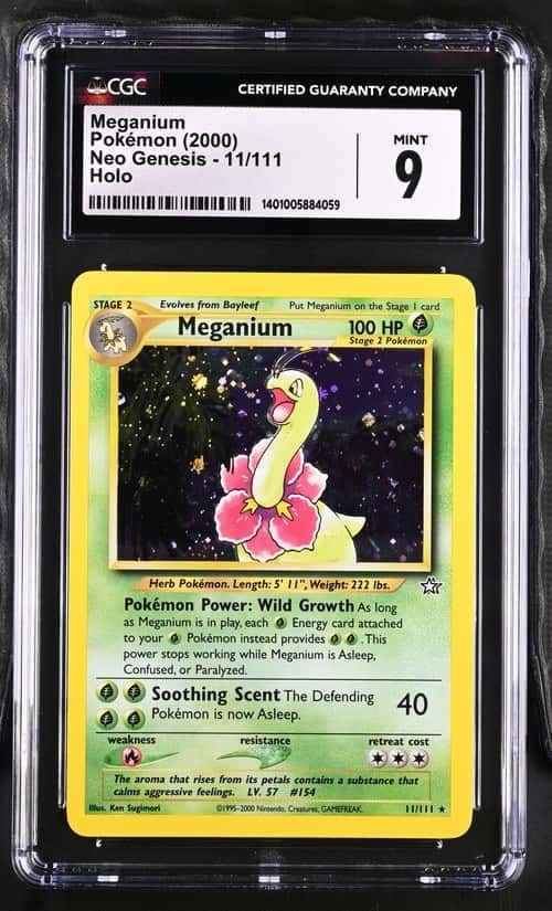 2000 Pokemon Neo Genesis Holo Megnium #11 CGC 9 MINT