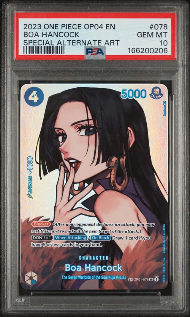 2023 One Piece OP04 Boa Hancock Special Alternate Art #OP01-078 PSA 10 GEM MINT