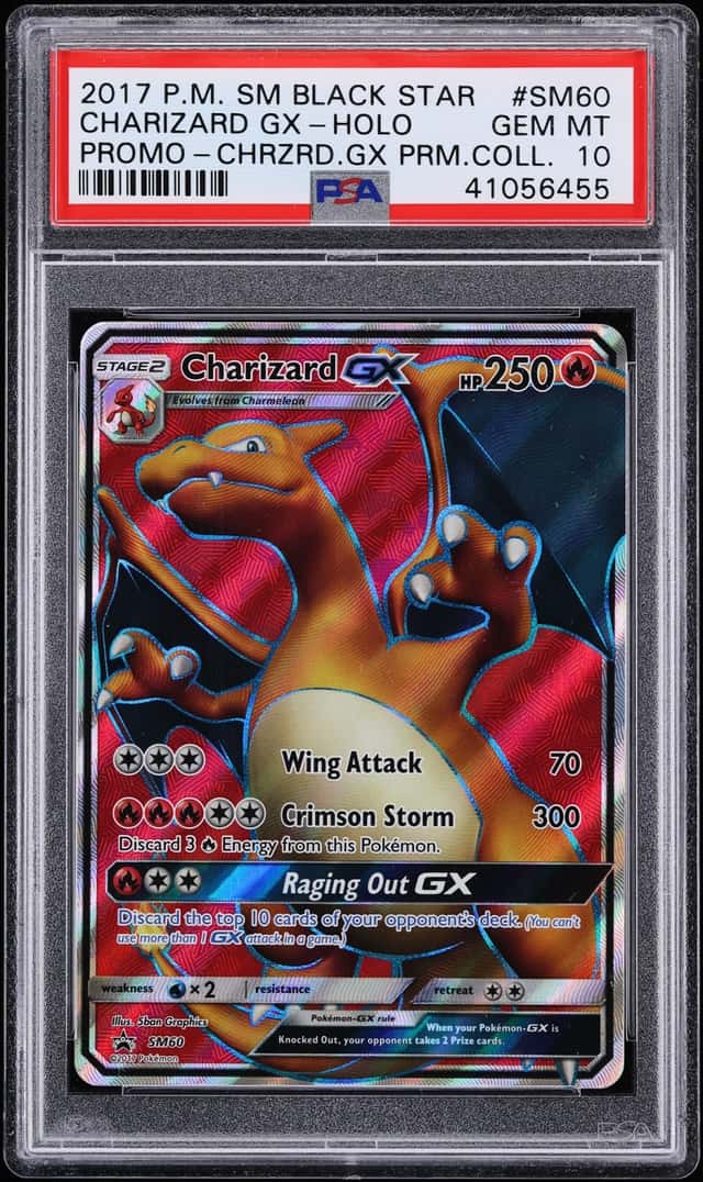 2017 Pokemon Sun & Moon Promo Premium Collection Full Art Charizard GX #SM60 PSA 10 GEM MINT