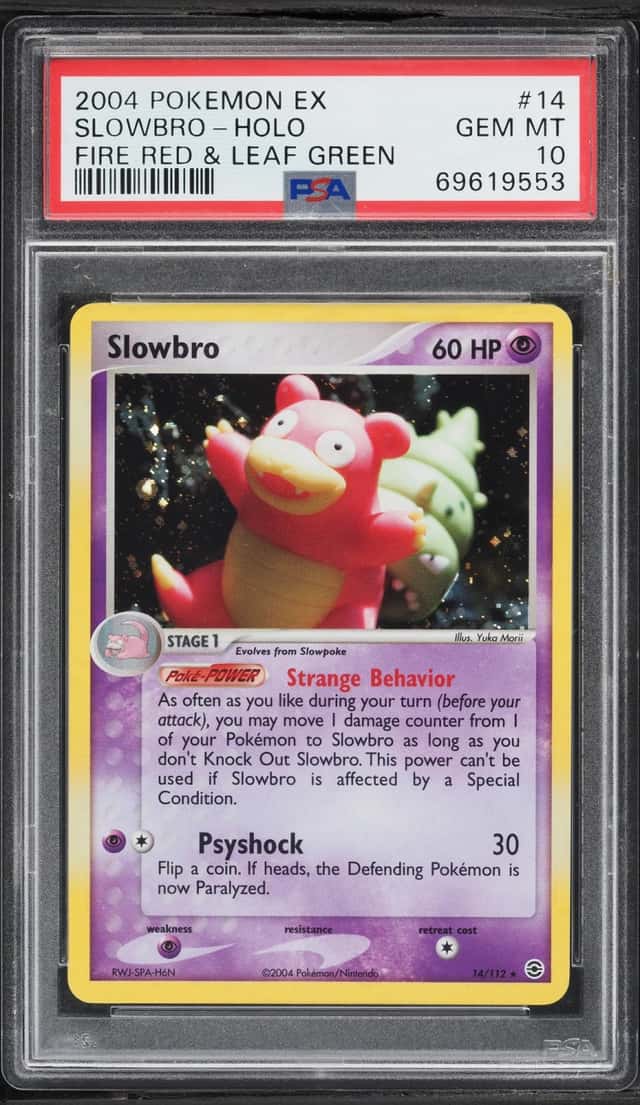 2004 Pokemon EX Fire Red & Leaf Green Holo Slowbro #14 PSA 10 GEM MINT