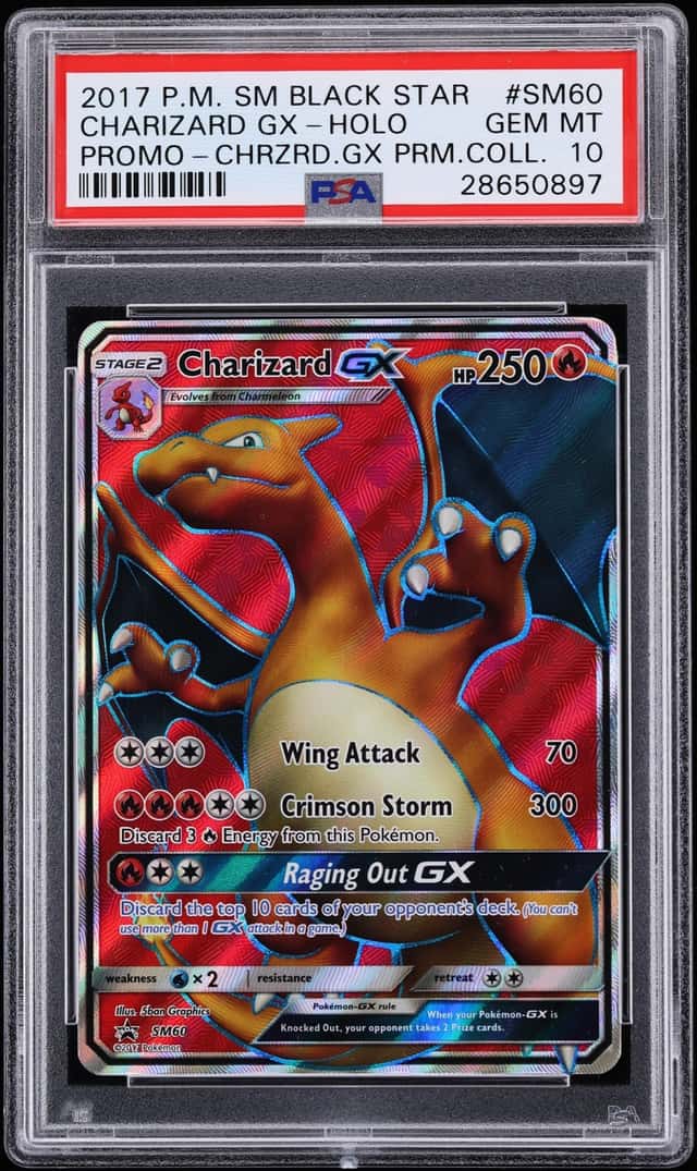 2017 Pokemon Sun & Moon Promo Premium Collection Full Art Charizard GX #SM60 PSA 10 GEM MINT