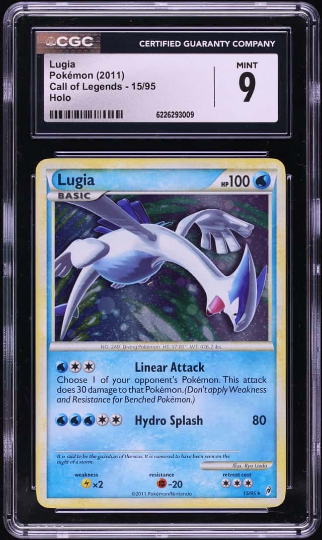 2011 Pokemon Call Of Legends Holo Lugia #15 CGC 9 MINT