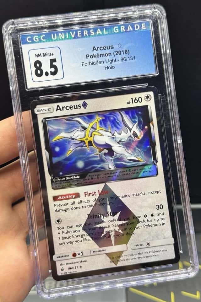 CGC 8.5 Arceus Prism Star Forbidden Light 96/131 Holo Pokemon