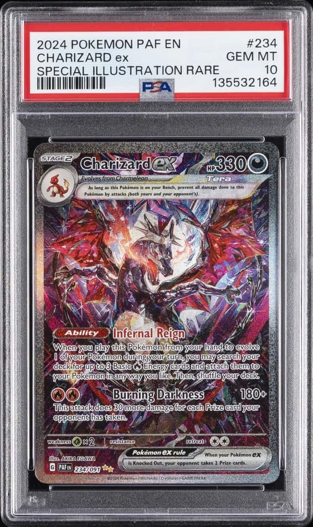 2024 POKEMON PAF EN-PALDEAN FATES SPECIAL ILLUSTRATION RARE CHARIZARD EX PSA 10