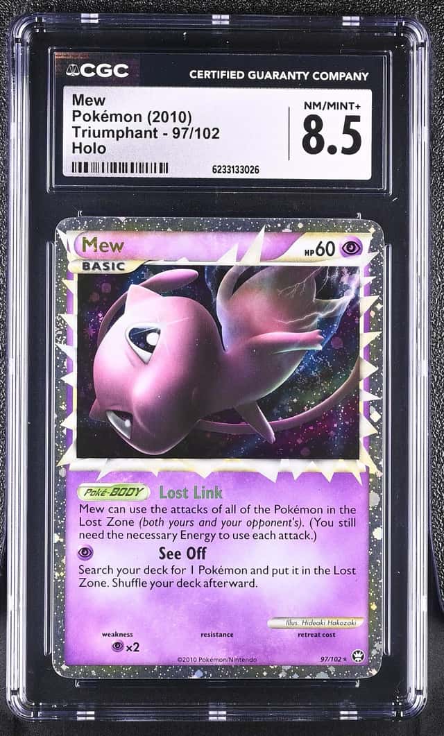 Pokemon Mew Prime Triumphant 97/102 Holo CGC 8.5