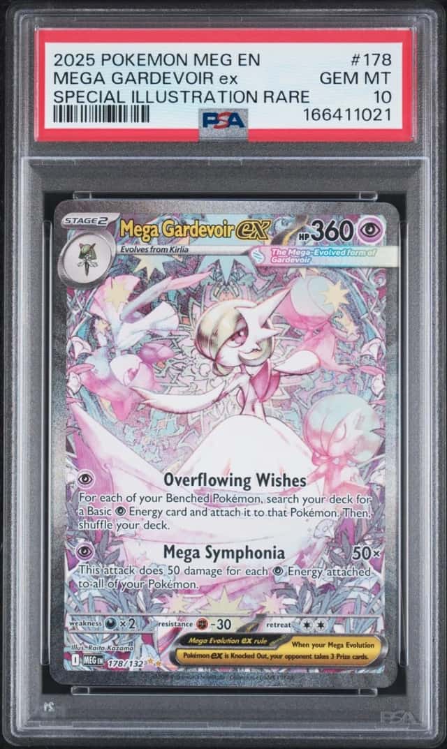 2025 POKEMON MEGA EVOLUTION SPECIAL ILLUSTRATION RARE MEGA GARDEVOIR EX PSA 10