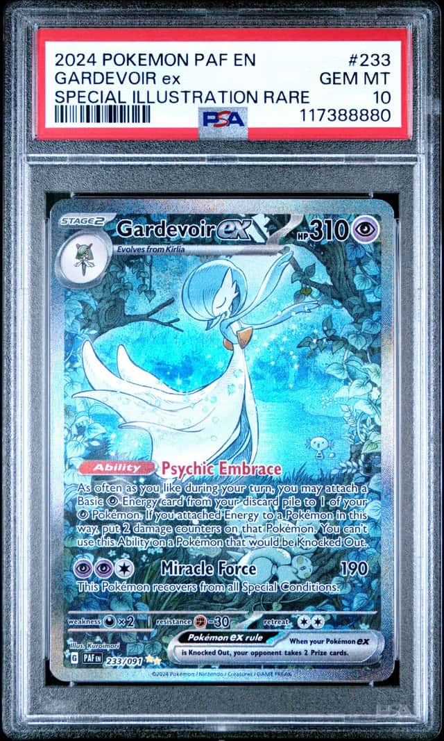 GARDEVOIR EX 2024 POKEMON PALDEAN FATES 233/091 SIR PSA 10 Q3963-7