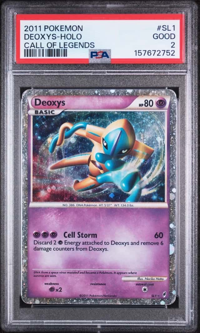 Pokemon Deoxys Holo Call Of Legends SL1/95 PSA 2