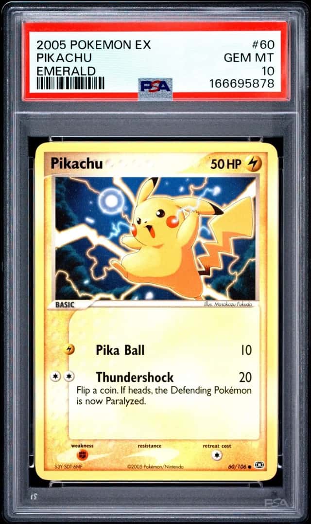 Pokemon Pikachu Emerald 60/106 PSA 10 Gem Mint