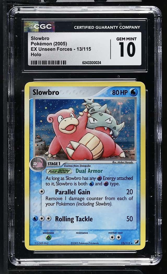 Pokemon Slowbro EX Unseen Forces 13/115 Holo CGC 10 Gem Mint