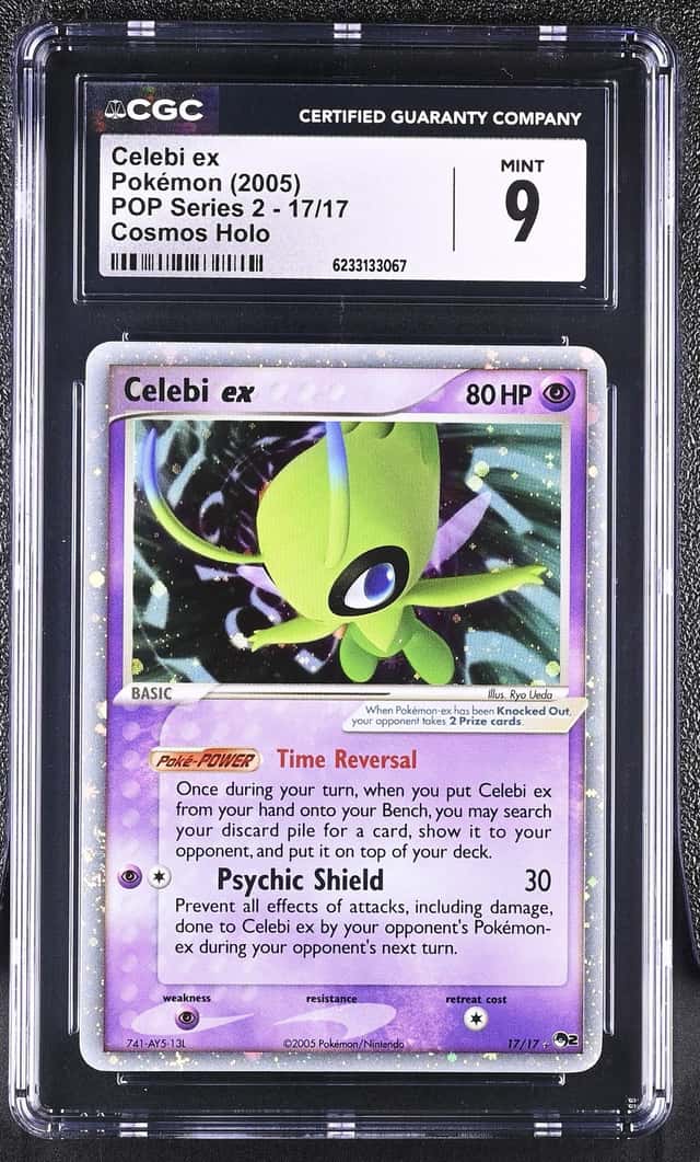 Pokemon Celebi EX Pop Series 2 17/17 Cosmos Holo CGC 9 Mint