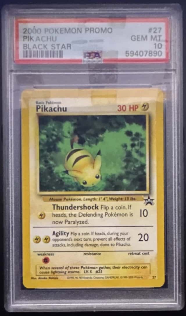 The Pokémon Company Pikachu 27/53 Wotc Black Star Promo Regular PSA 10
