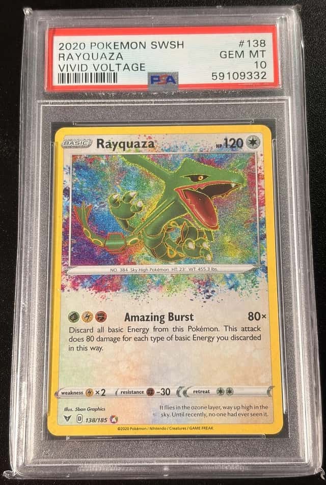 2020 Pokemon Vivid Voltage #138 Rayquaza PSA 10 GEM MINT