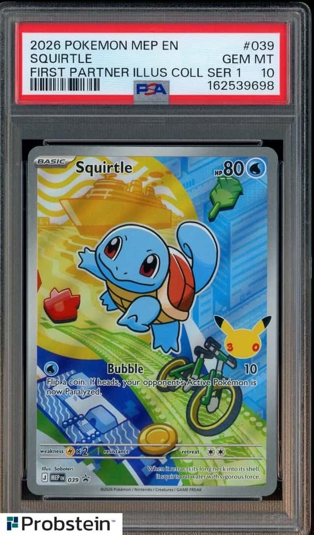 2026 Pokemon MEP EN First Partner Collection #039 Squirtle PSA 10 GEM MINT