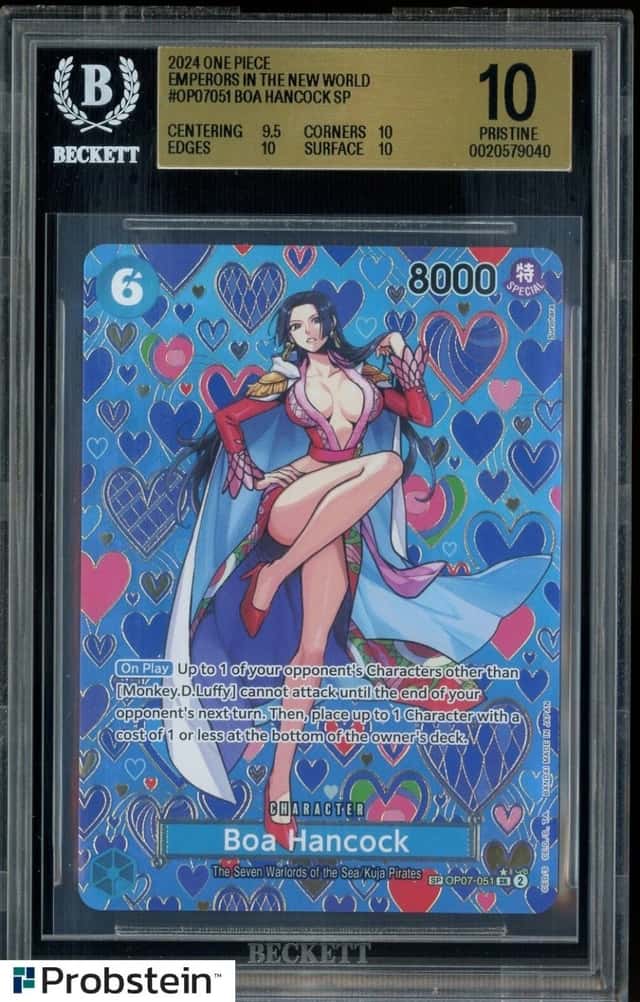 2024 One Piece Emperors In the New World #OP07051 Boa Hancock SP BGS 10 PRISTINE