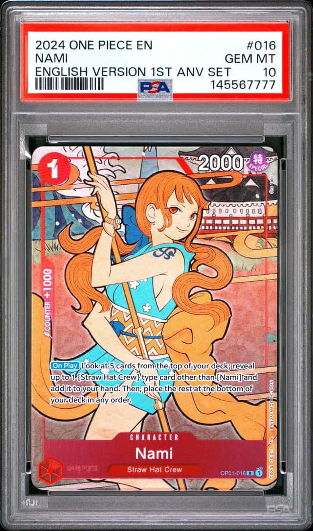 2024 One Piece Promo 1st Anniversary Set Nami #OP01016
