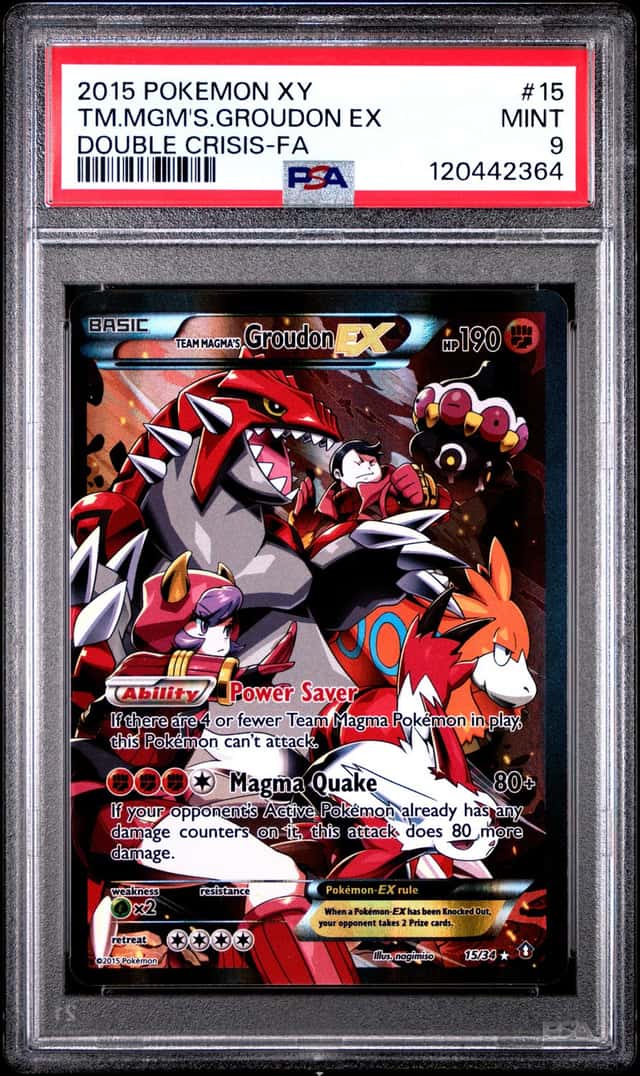 2015 Pokemon XY Double Crisis Team Magma’S Groudon Ex #15
