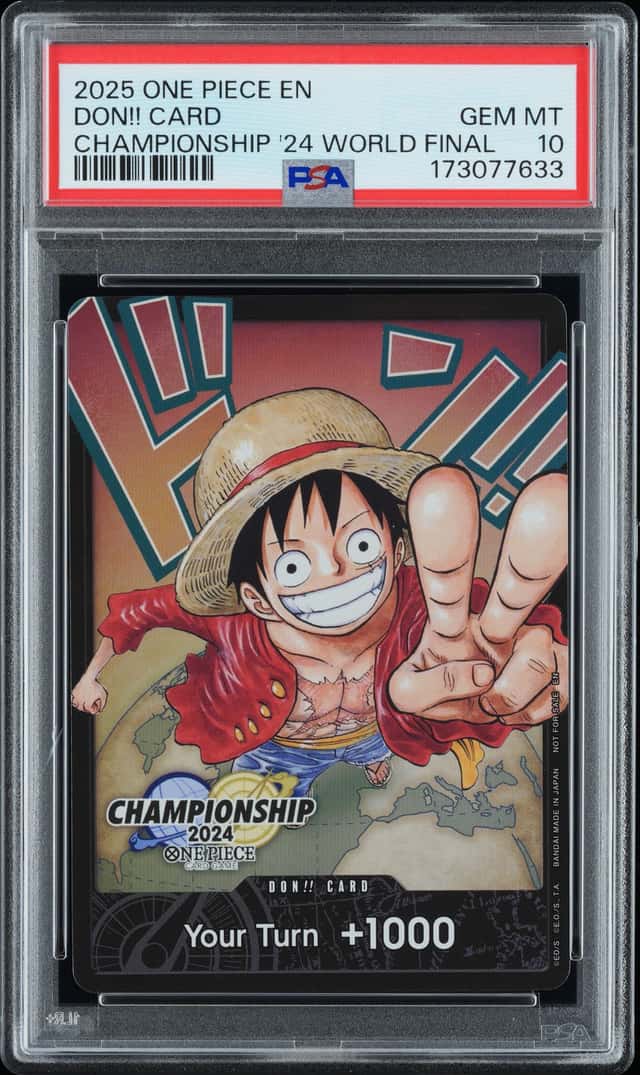 2025 ONE PIECE EN CHAMPIONSHIP '24 WORLD FINAL DON!! PROMO LUFFY PSA 10 GEM MINT