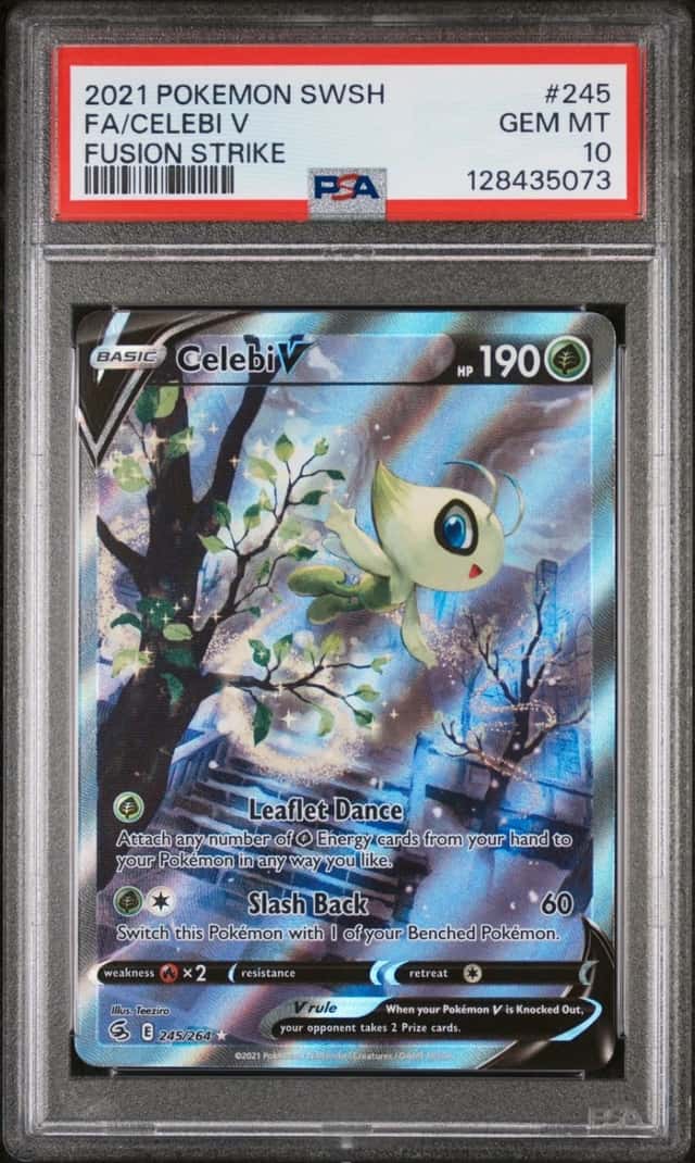 Pokemon Celebi V Fusion Strike Full Alt Art 245/264 PSA 10 Gem Mint