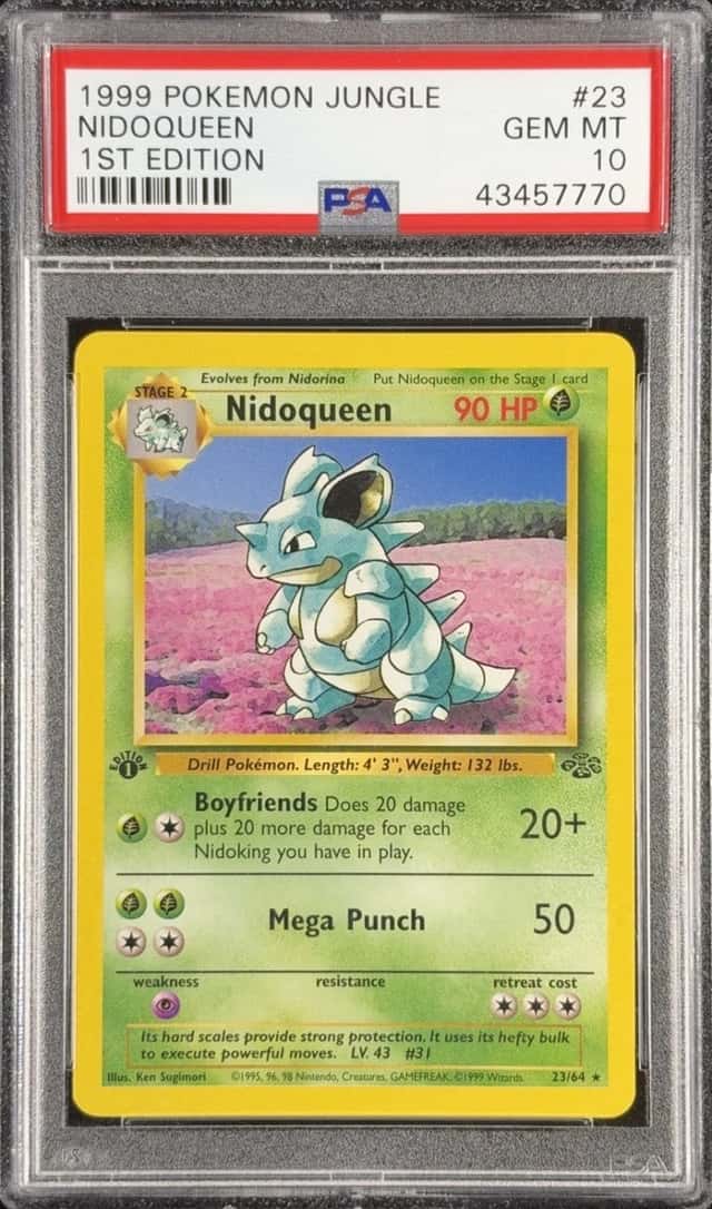 PSA 10 Nidoqueen #23/64 Pokemon Jungle 1st Edition