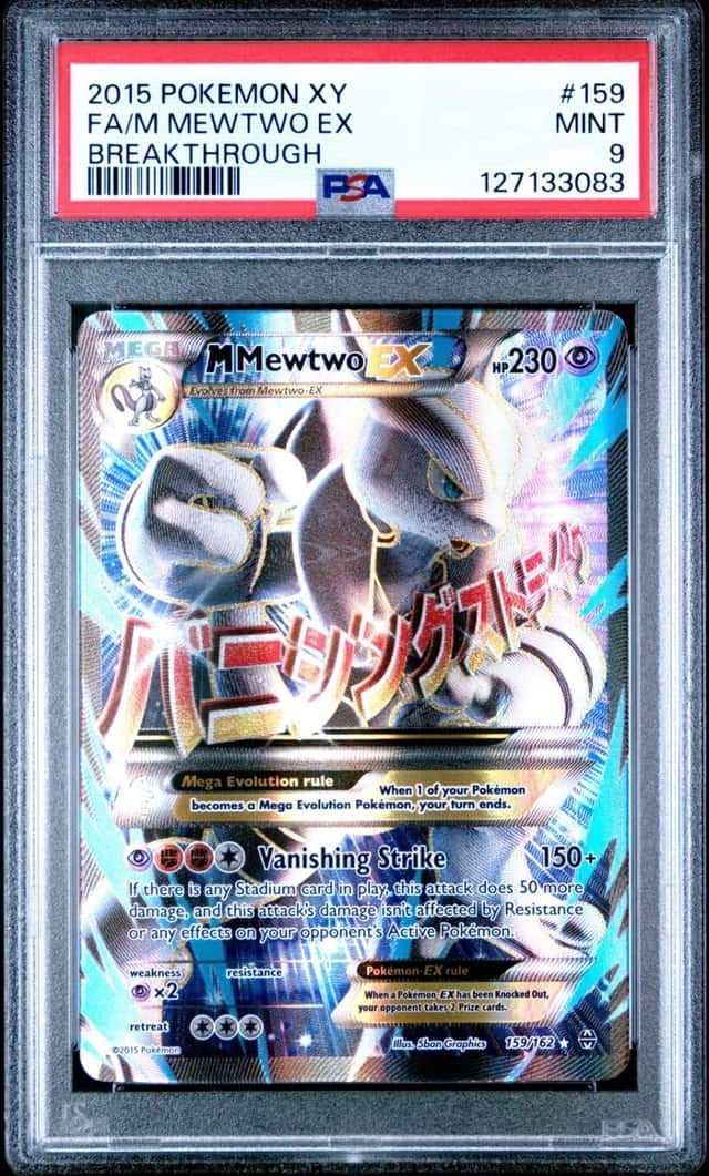 Pokemon M Mewtwo EX Breakthrough 159/162 PSA 9 Mint