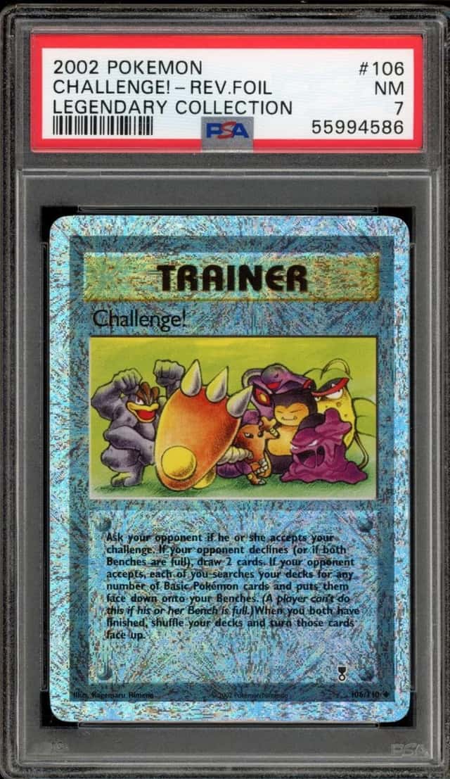 Pokemon Challenge! Reverse Holo Legendary Coll. 106 PSA 7