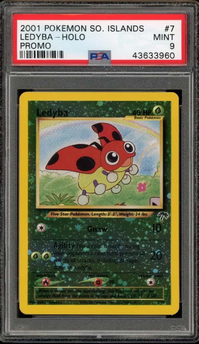 Pokemon Ledyba Holo Southern Islands Promo 7/18 PSA 9 Mint