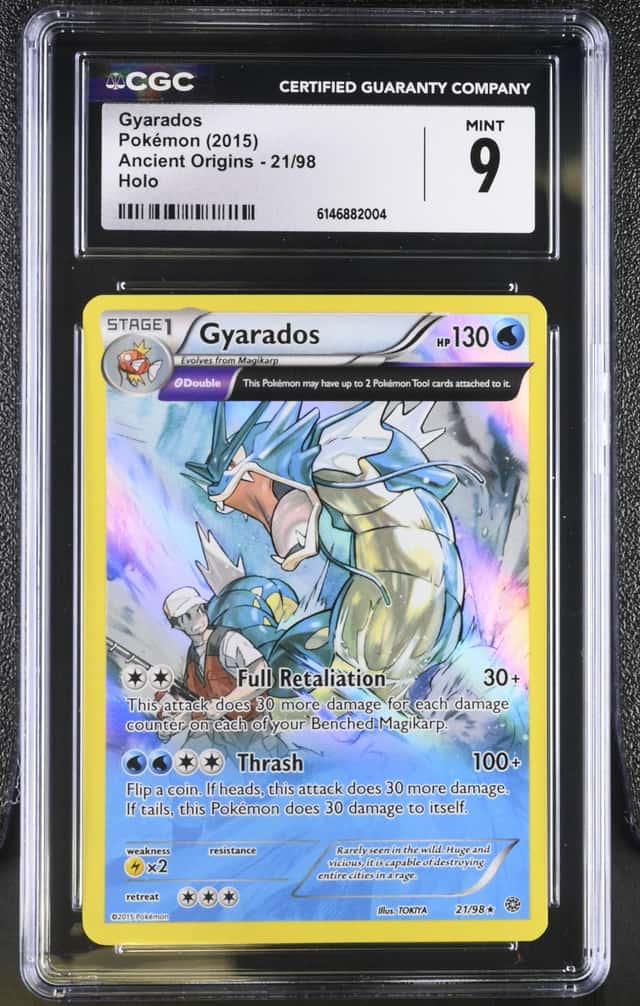Pokemon Gyarados Ancient Origins 21/98 Holo CGC 9 Mint
