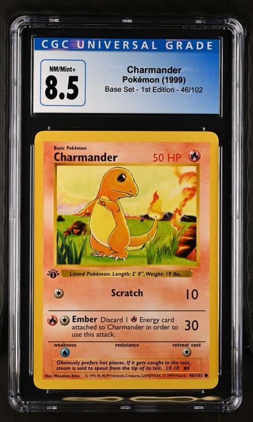 1999 POKEMON 1ST EDITION #46/102 CHARMANDER CGC 8.5