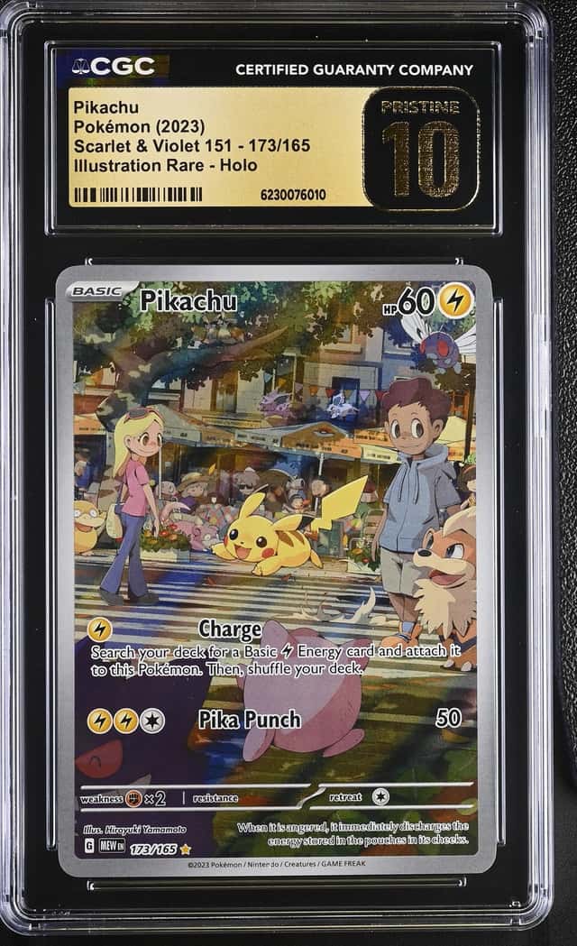 2023 Pokemon Scarlet & Violet 151 IR Pikachu #173 CGC 10 PRISTINE